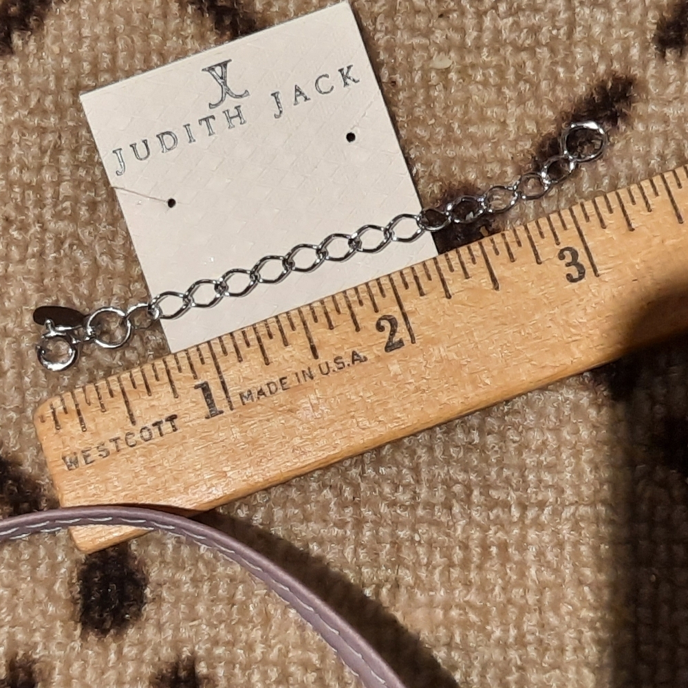 NWT Designer Authentic Judith Jack Solid Sterling Silver Chain Extender